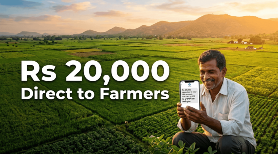 20000rs to ap farmers