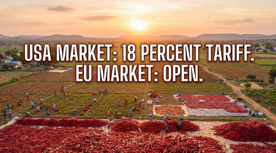 Andhra chilli in US and EU with freetrade deals