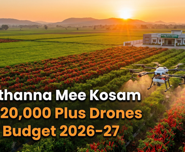 Andhra pradesh agricultural drones project swarna andhra