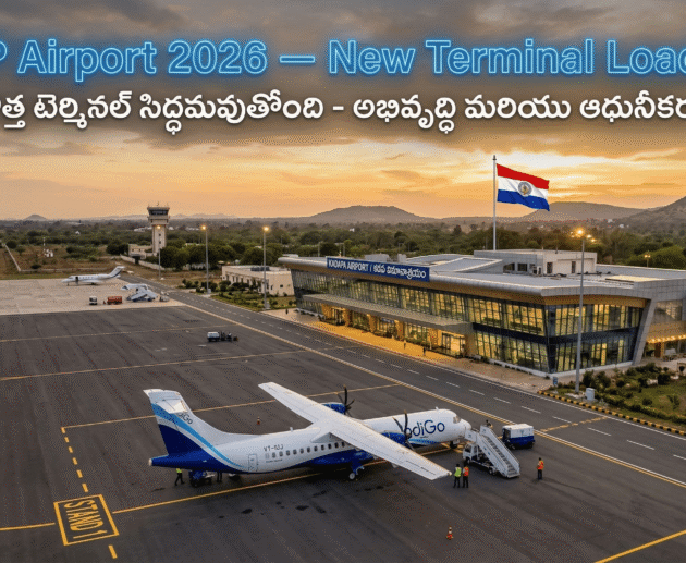Kadapa Airport's new terminal is AI-generated.