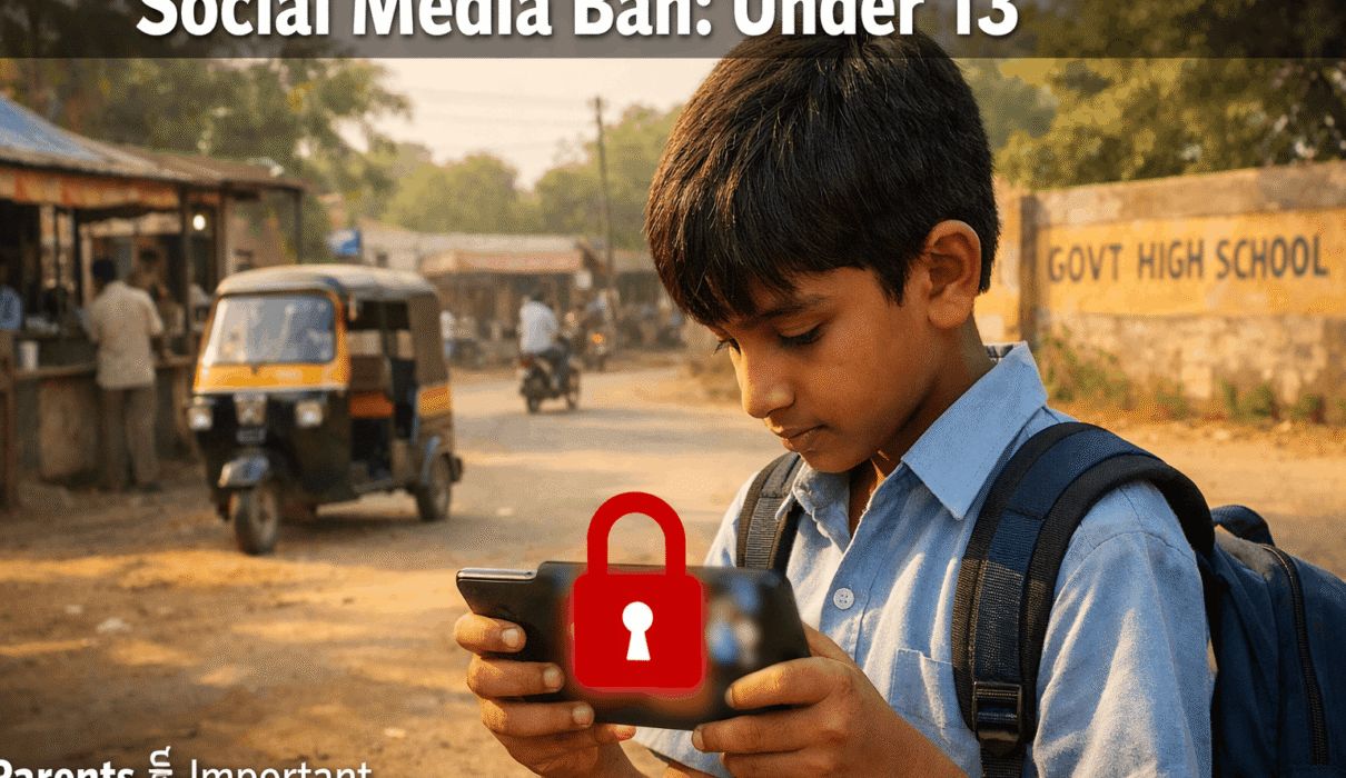social media ban u13 Andhra